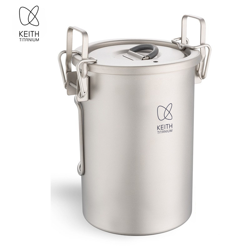 Camping Cooking Set - KEITH Pure Titanium Rice Cooker, 900ml