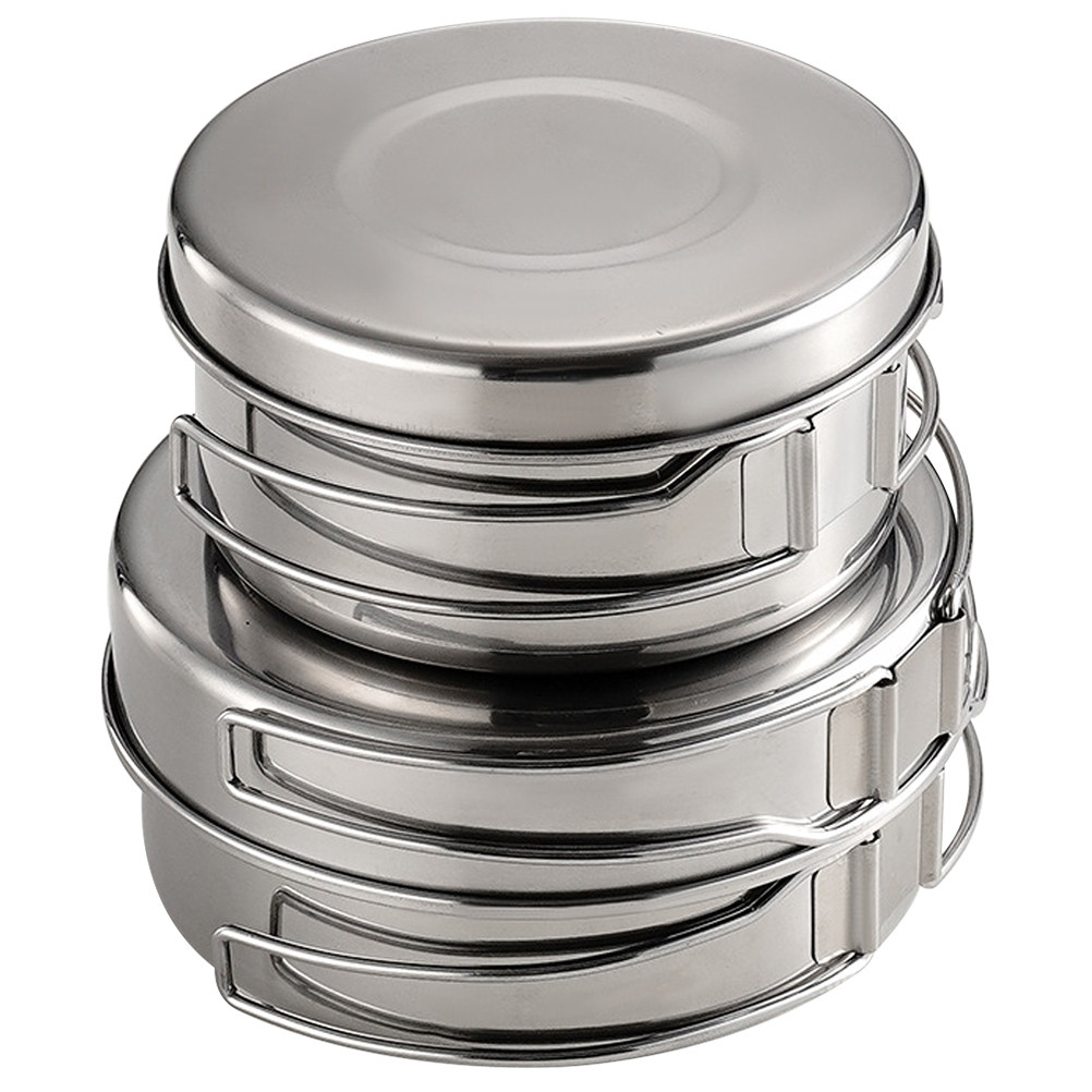 Camping Cooking Set - 1Set Stainless Steel Camping Cookware Set