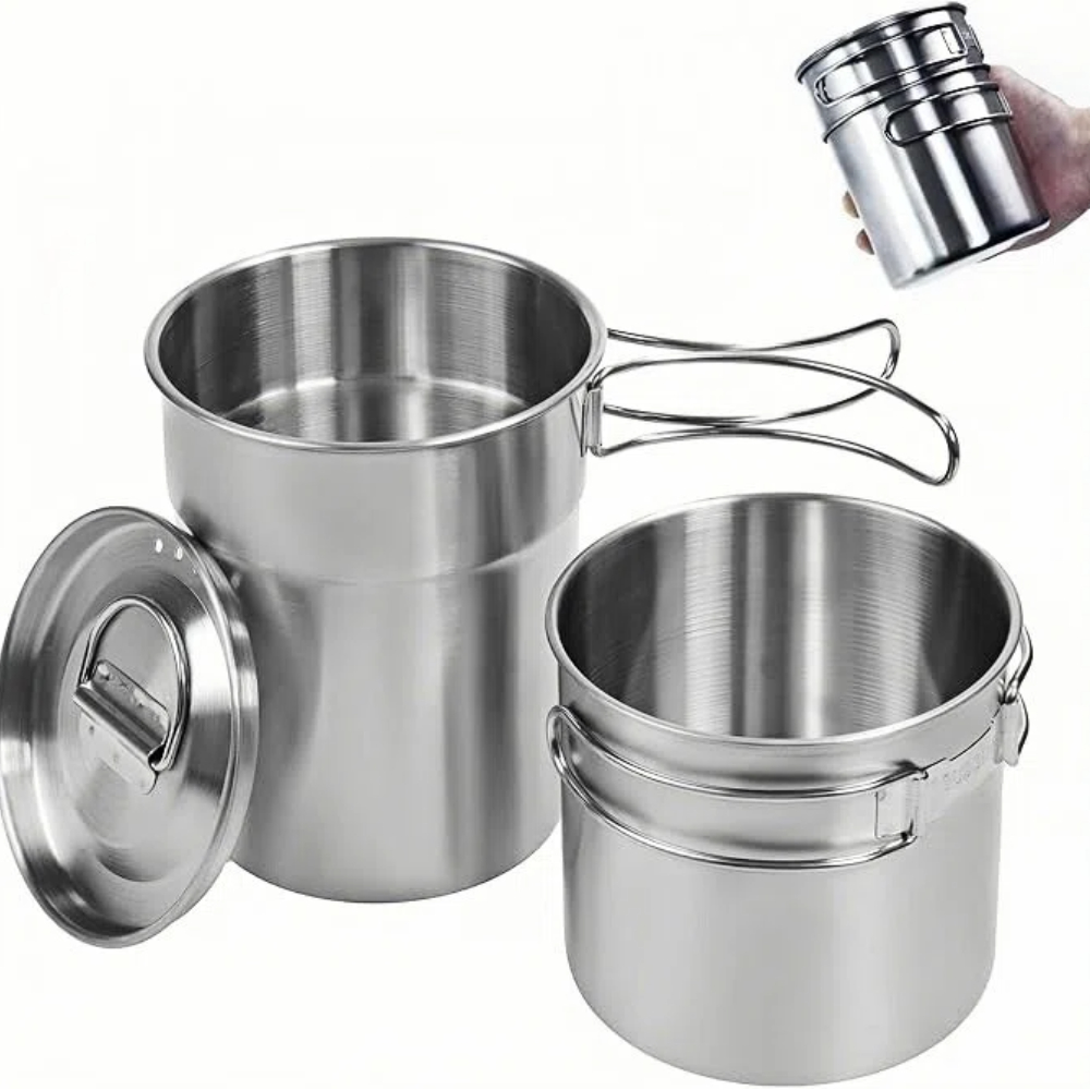 Camping Cooking Unit - Foldable Camping Cups Mugs Camping Pot