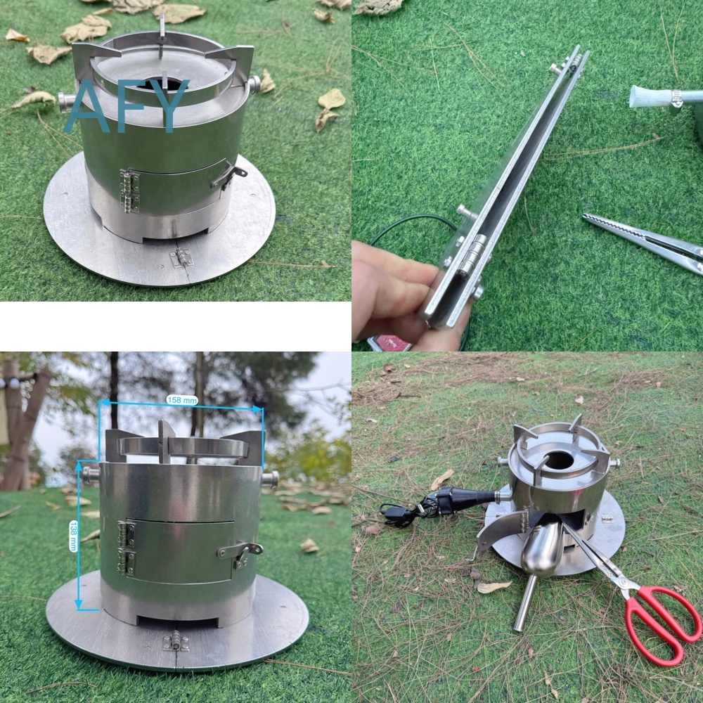 Camping Cooking Hot Plate - Portable Wood Gasifier Stove for Camping