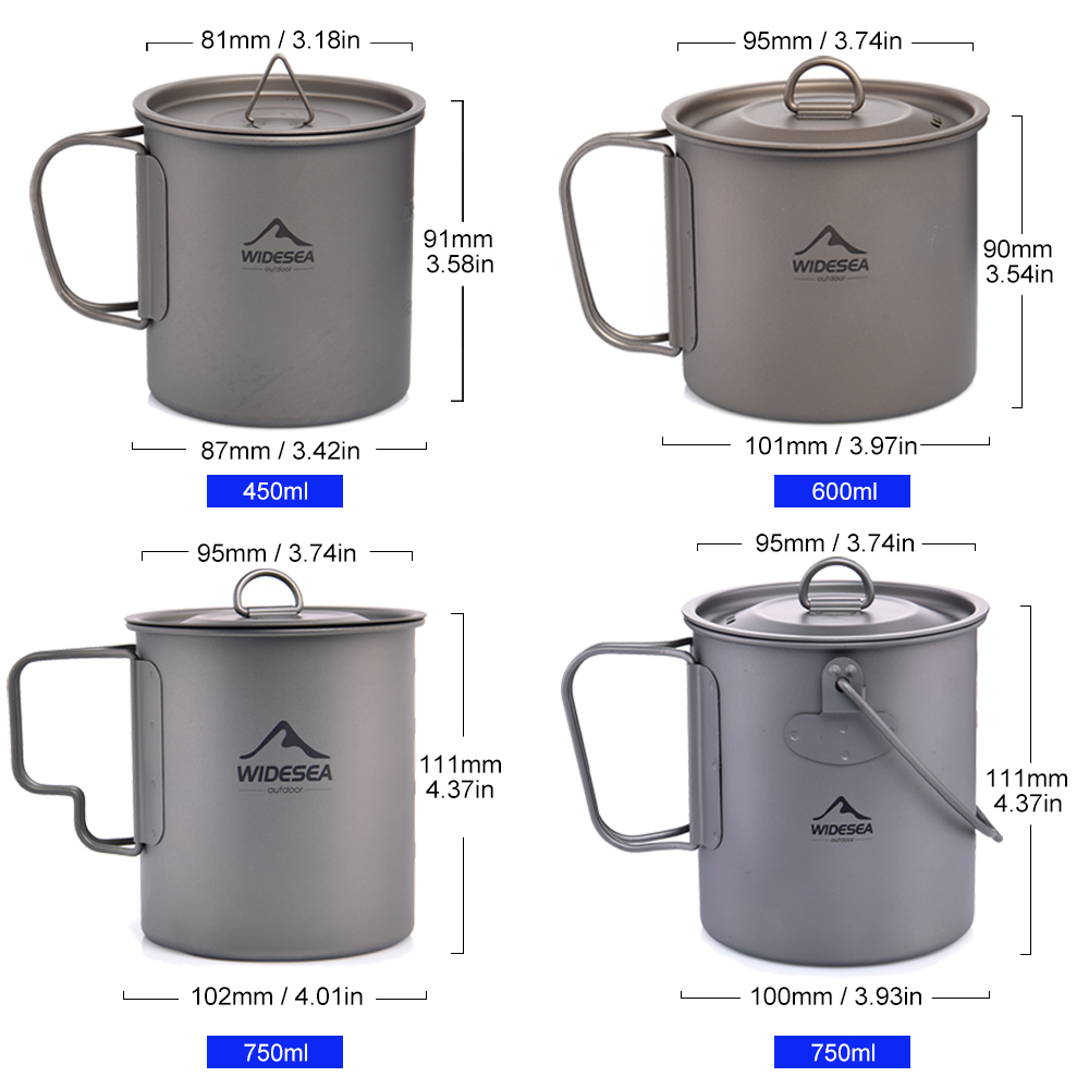 Widesea Cắm Trại, Titan Cốc Du - đánh giá và giá Quechua Camping Cooking Set
