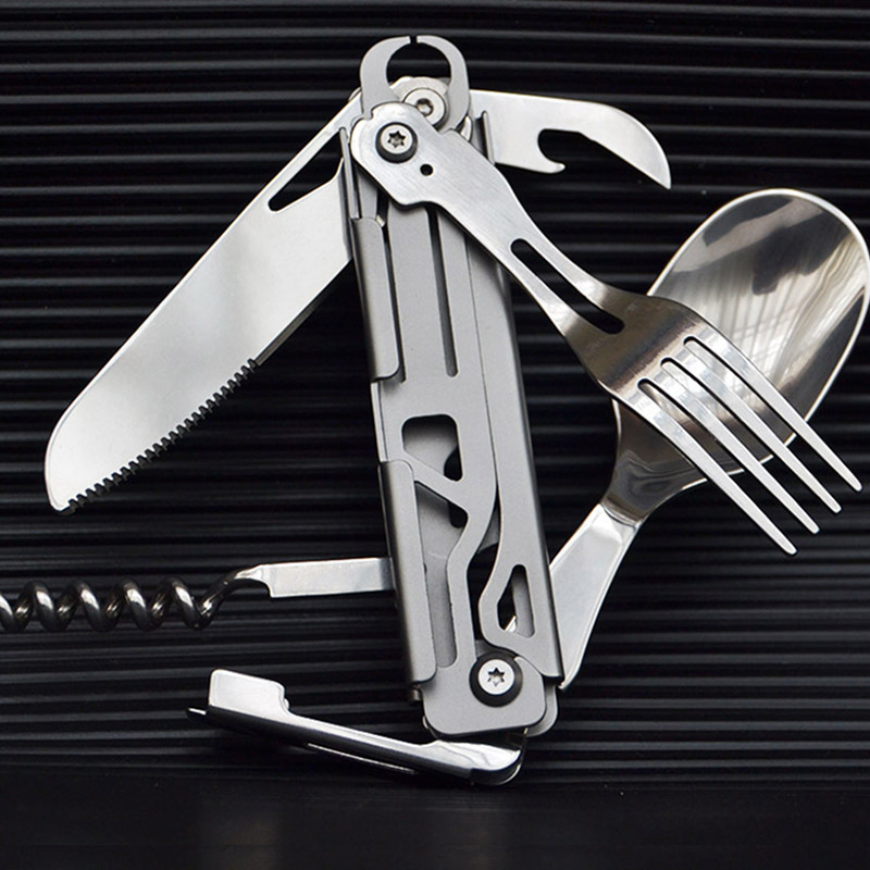 Multi-function Camping Fork Sp - đánh giá và giá Quechua Camping Cooking Set