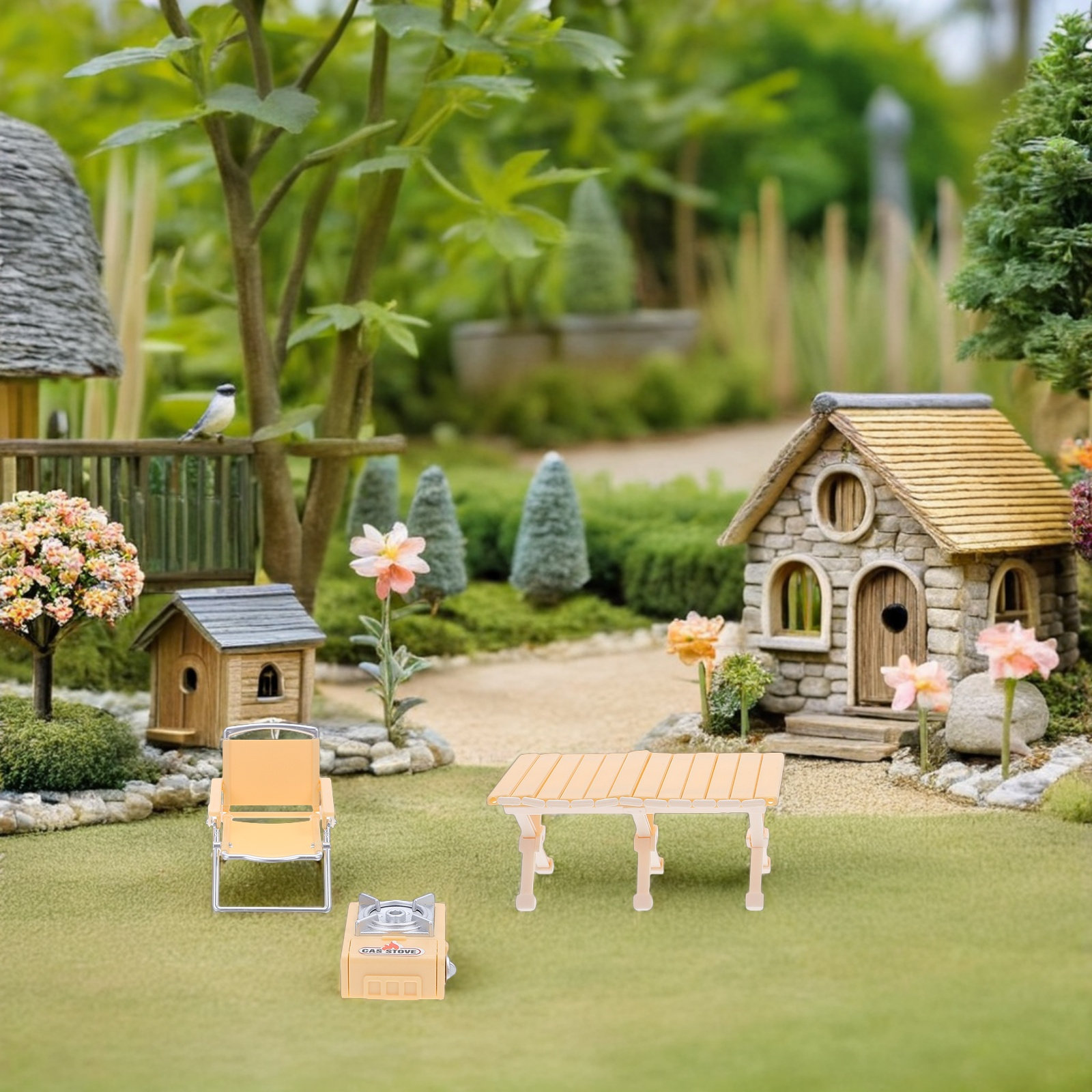 2Sets Folding Chair Miniature  - đánh giá và giá Camping Cooking Kids