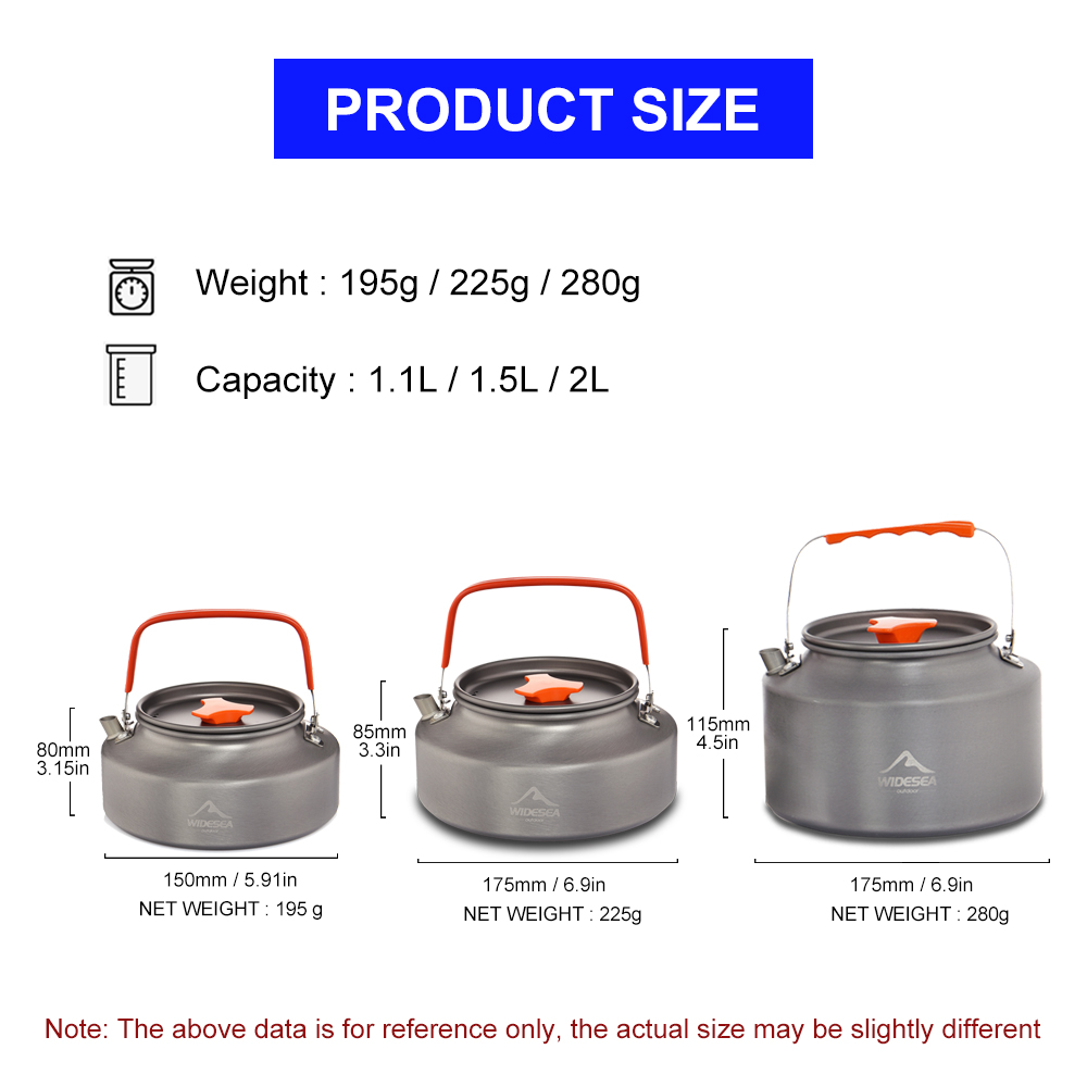 Widesea 1.1L 2L1.5L Camping Wa - đánh giá và giá Camping Cooking Unit