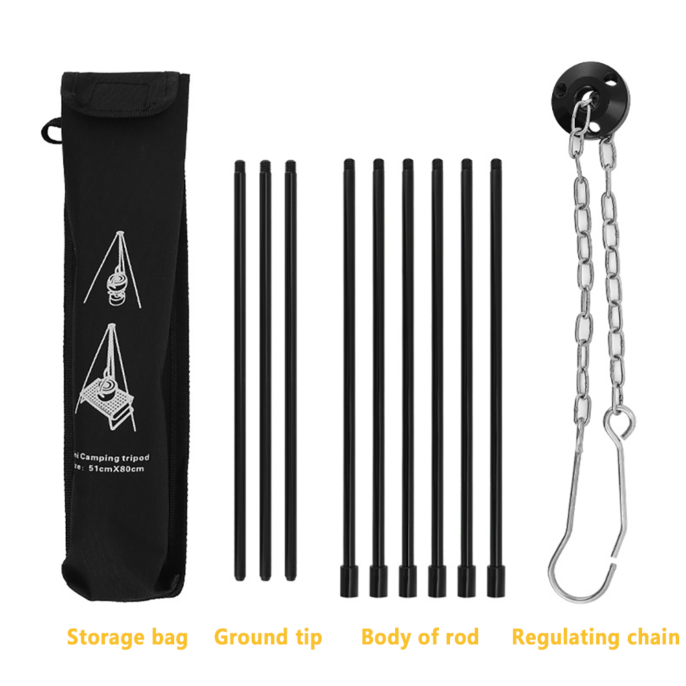 Camping Campfire Tripod for Ha - đánh giá và giá Camping Cooking Pot Tripod