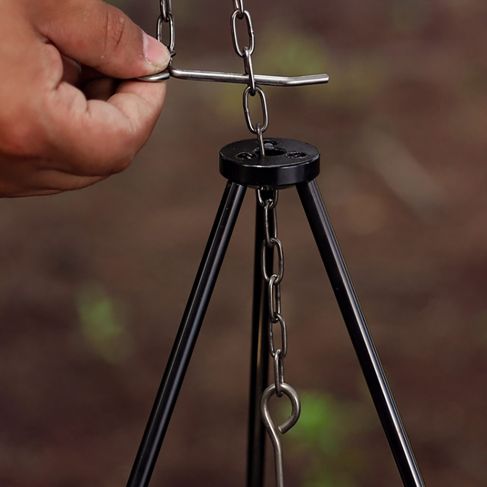 Camping Campfire Tripod for Ha - đánh giá và giá Camping Cooking Pot Tripod