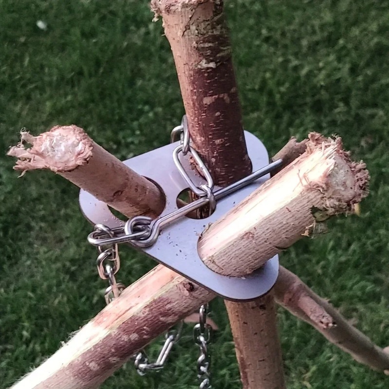 Outdoor BBQ Tripod Portable De - đánh giá và giá Camping Cooking Pot Tripod