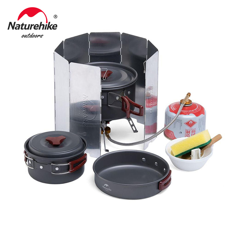 Naturehike Cắm Trại Nồi Siêu N - đánh giá và giá Quechua Camping Cooking Set