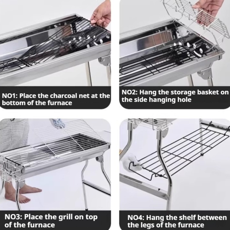 Stainless Steel Barbecue Grill - đánh giá và giá Camping Cooking Requirements