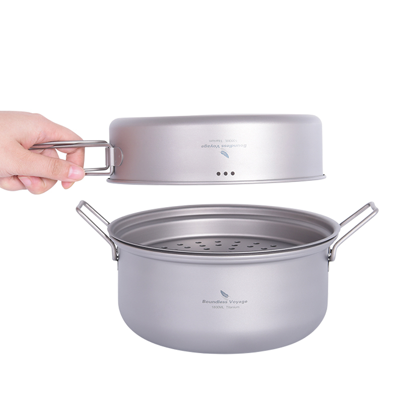 Boundless Voyage Titanium Stea - đánh giá và giá Camping Cooking Set