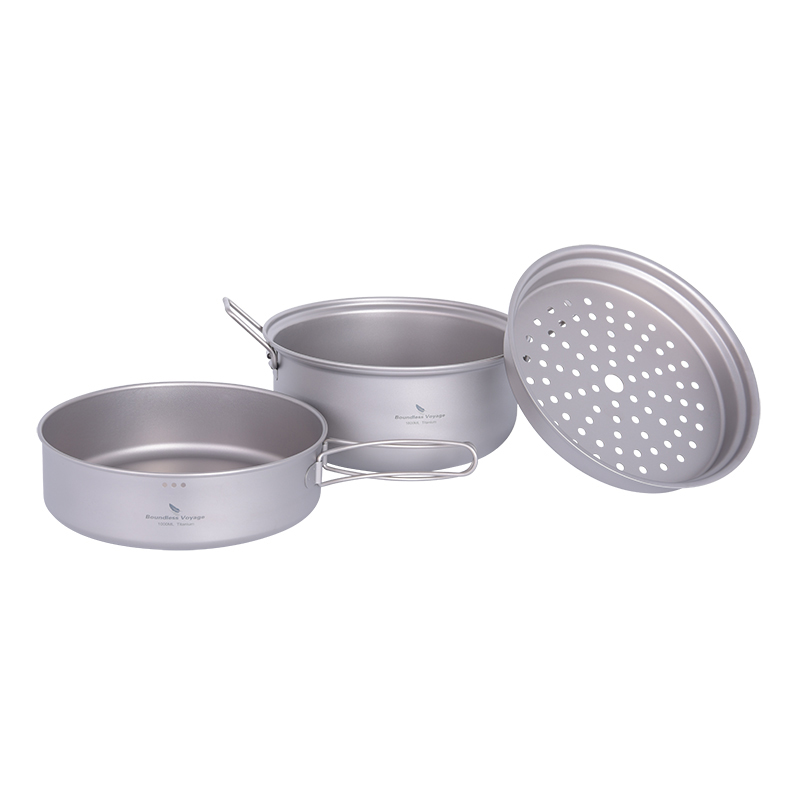 Boundless Voyage Titanium Stea - đánh giá và giá Camping Cooking Set