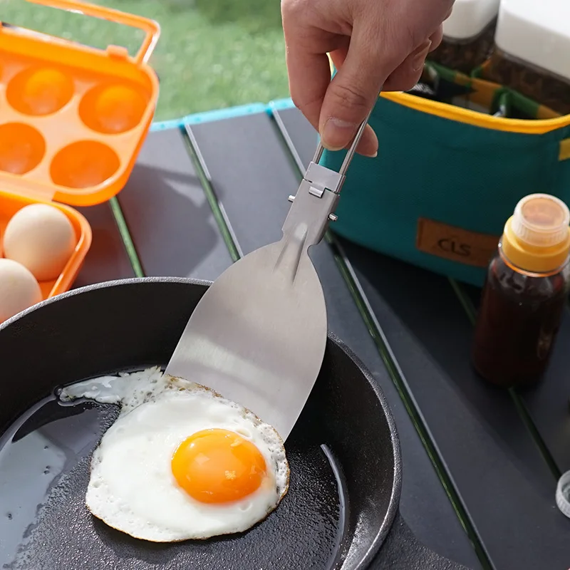 Folding Camping Spatula Stainl - đánh giá và giá Quechua Camping Cooking Set
