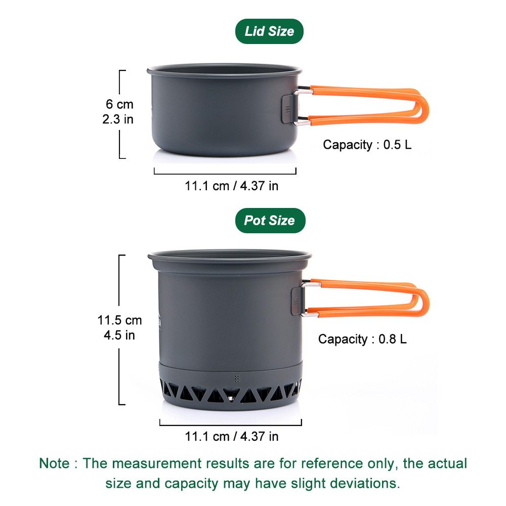 Outdoor Camping Pot 1.3L 2.3L  - đánh giá và giá Quechua Camping Cooking Set