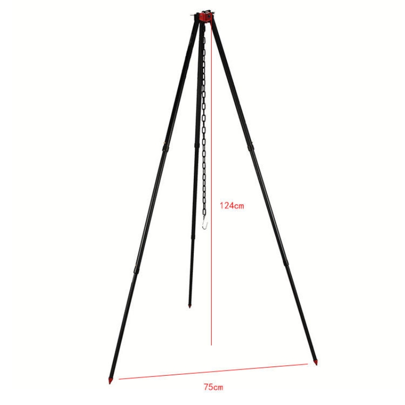 Outdoor Large Bonfire Tripod P - đánh giá và giá Camping Cooking Pot Tripod