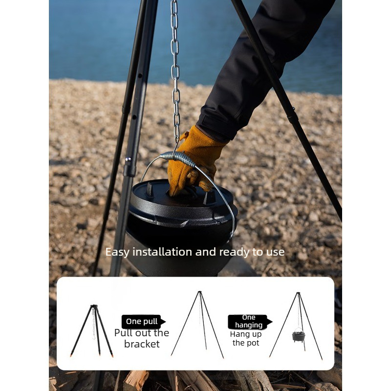Aluminum Alloy Hanging Pot Bra - đánh giá và giá Camping Cooking Pot Tripod