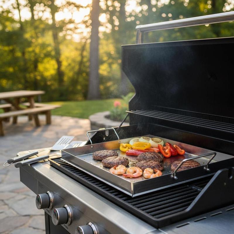 Universal Flat Top Griddle 18x - đánh giá và giá Camping Cooking Set