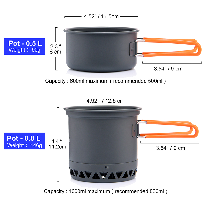 Widesea Portable Camping Cookw - đánh giá và giá Camping Cooking Ware Set