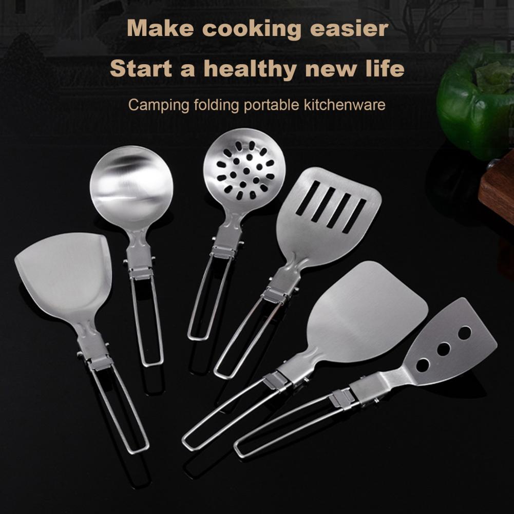 Stainless Steel Camping Spatul - đánh giá và giá Camping Cooking Set Non Stick