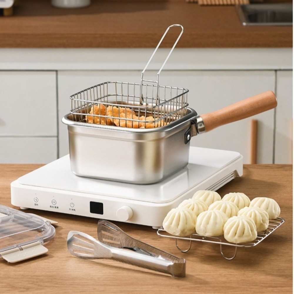 Portable Stainless Steel Fryin - đánh giá và giá Camping Cooking Set Non Stick