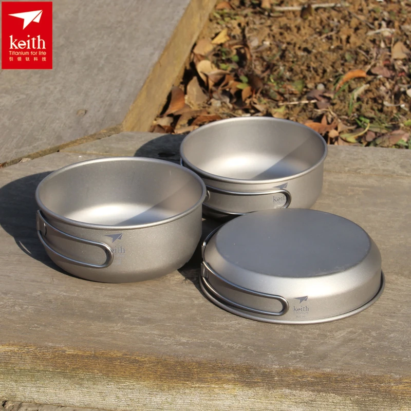 Keith 3PCS Titanium Cookware P - đánh giá và giá Camping Cooking Set