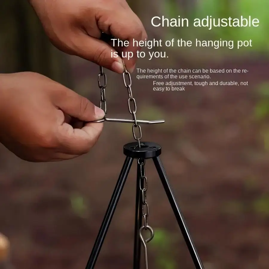 Outdoor Large Bonfire Tripod P - đánh giá và giá Camping Cooking Pot Tripod