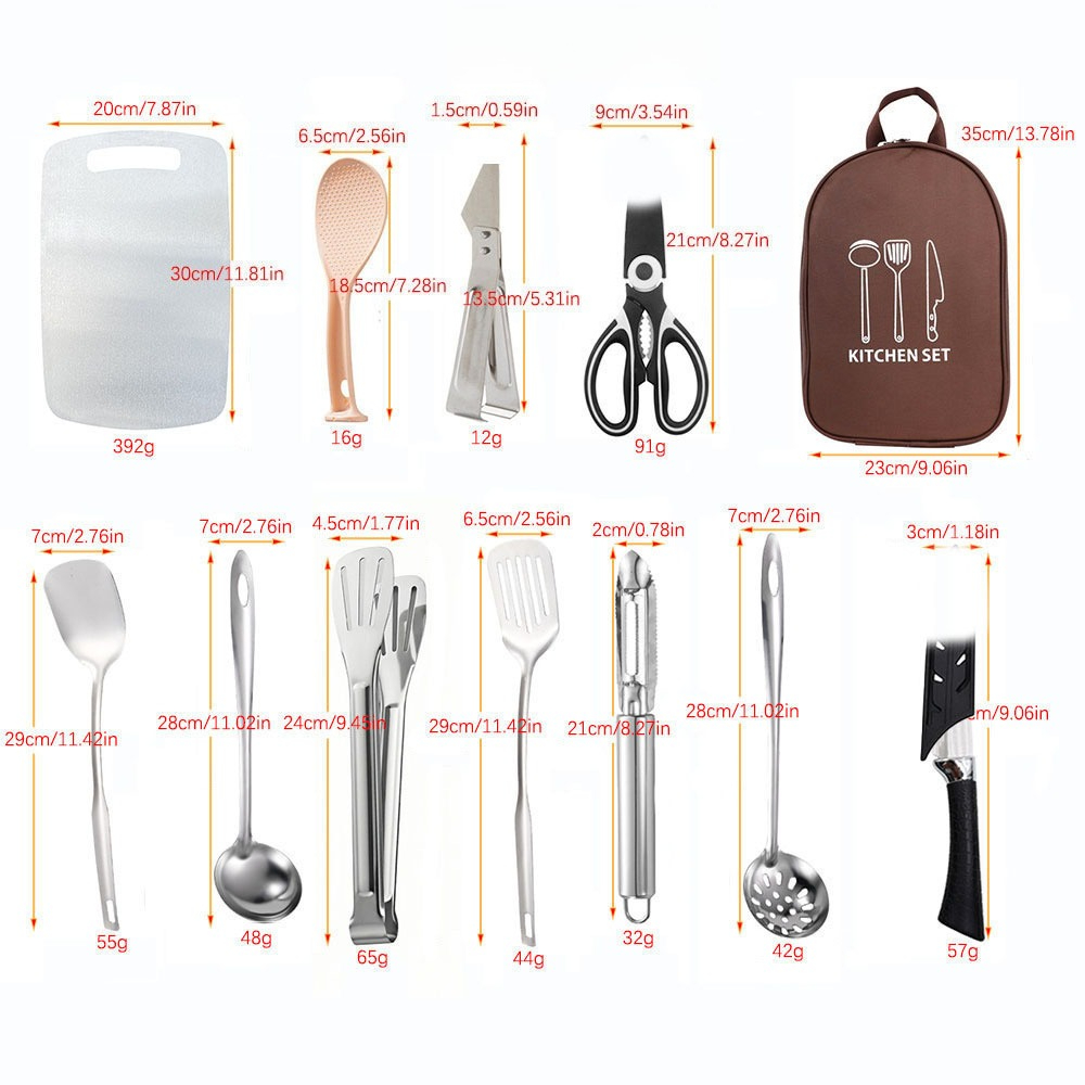 Camping Cookware Storage Bag-C - đánh giá và giá Quechua Camping Cooking Set