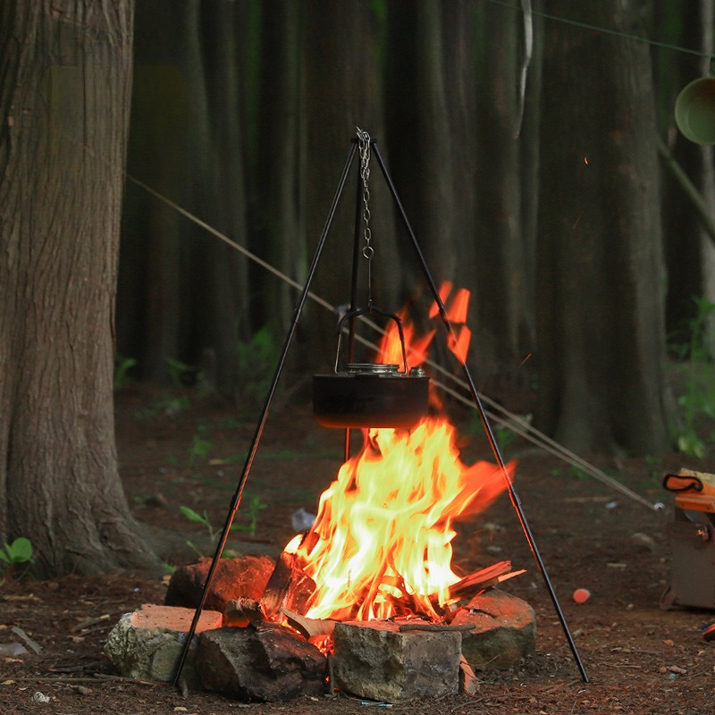 Portable Outdoor Cooking Tripo - đánh giá và giá Camping Cooking Pot Tripod