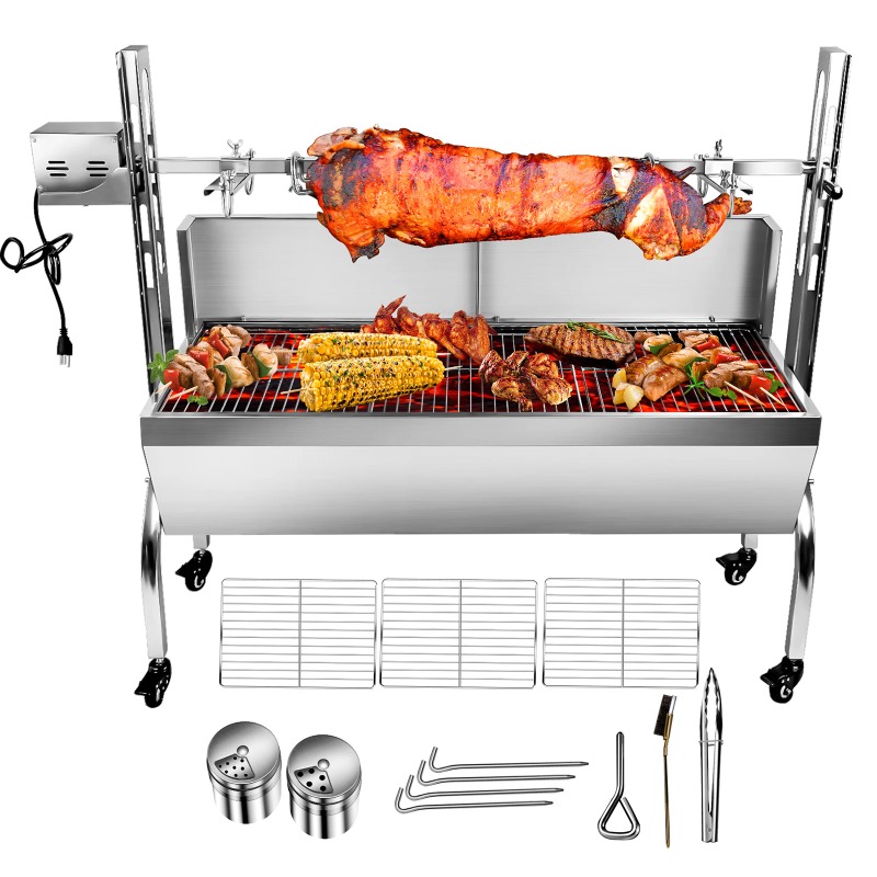 2-in-1 Barbecue Grill Roaster  - đánh giá và giá Camping Cooking Equipment Electric