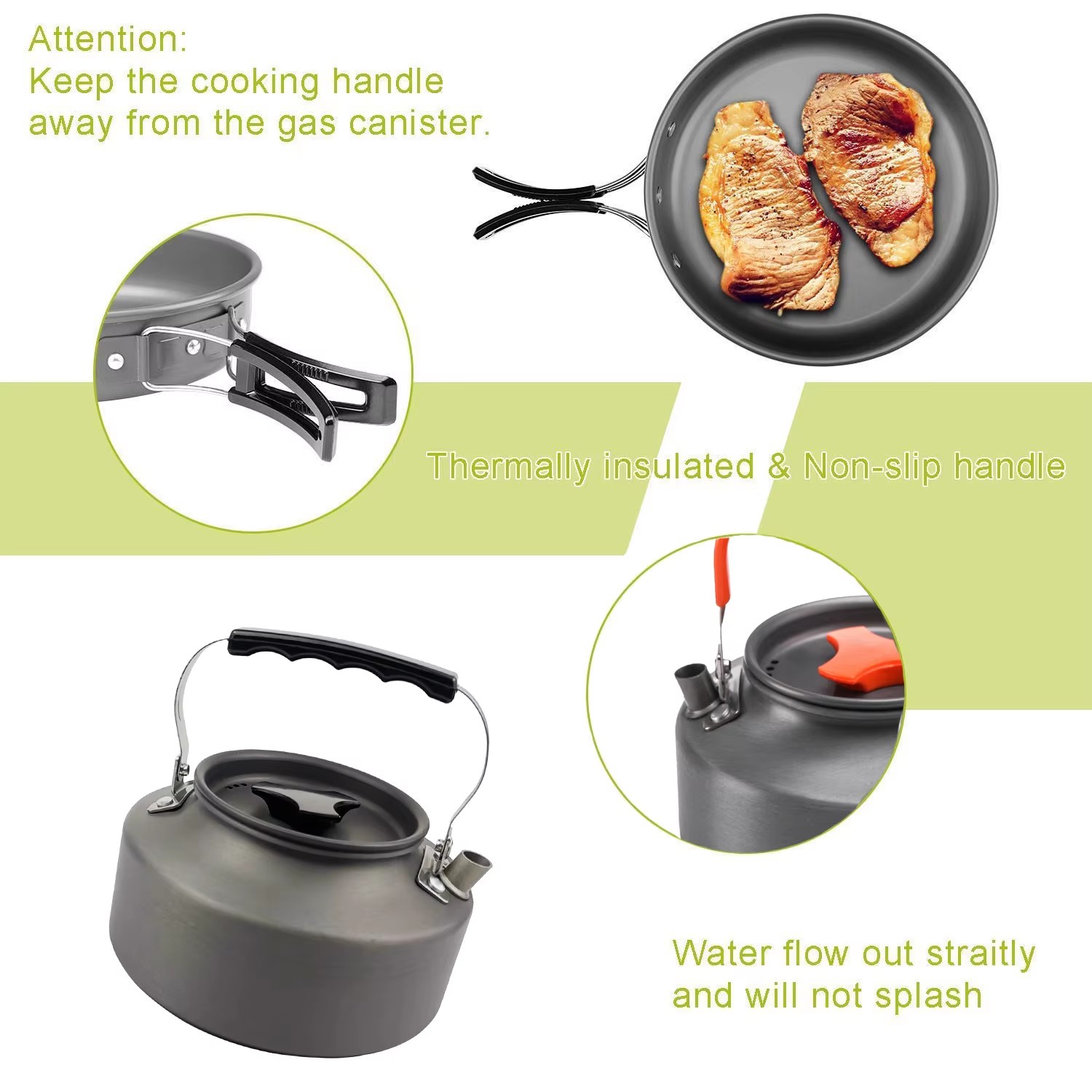 Camping Cooking Set Camping Co - đánh giá và giá Camping Cooking Set Non Stick