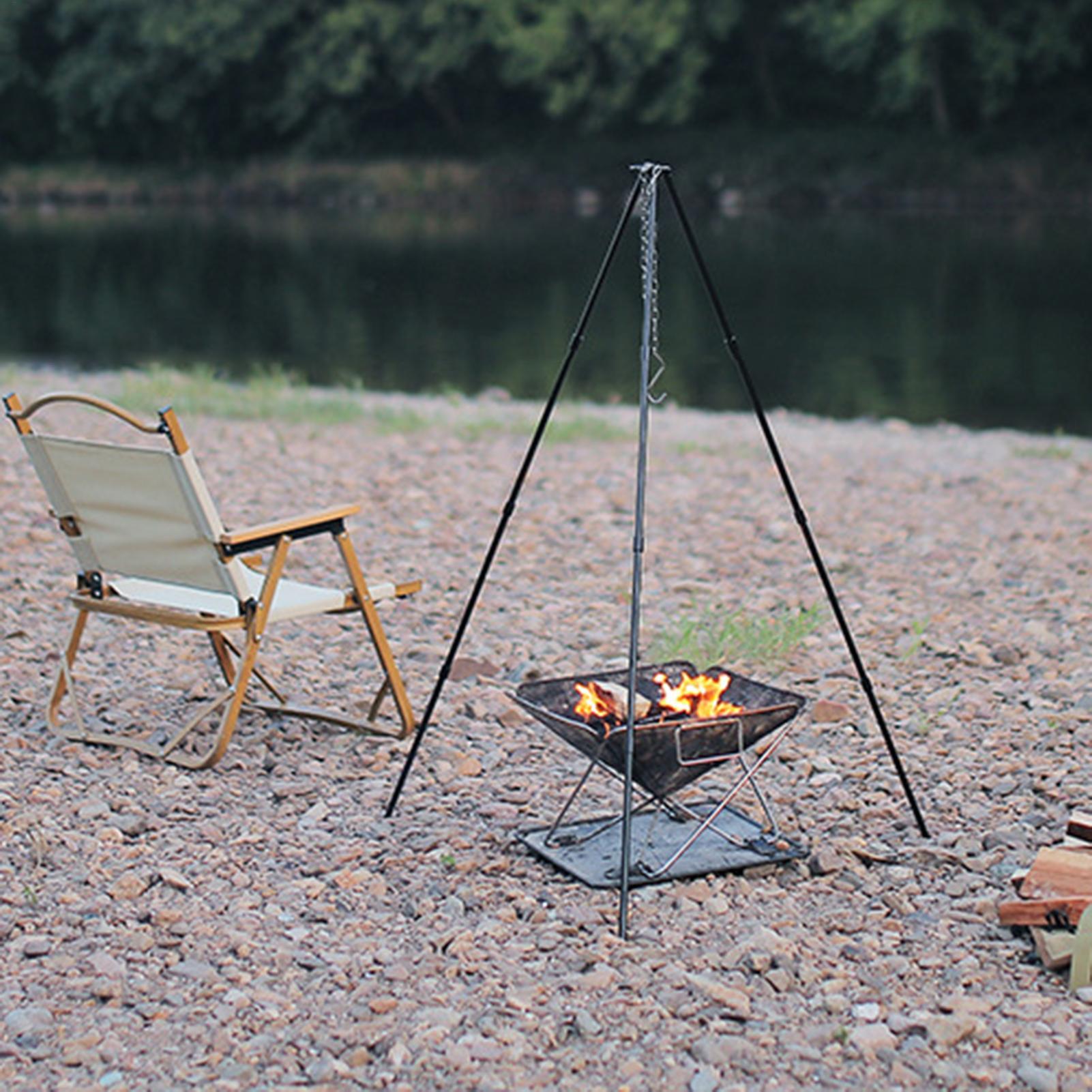 Outdoor Large Bonfire Tripod P - đánh giá và giá Camping Cooking Pot Tripod