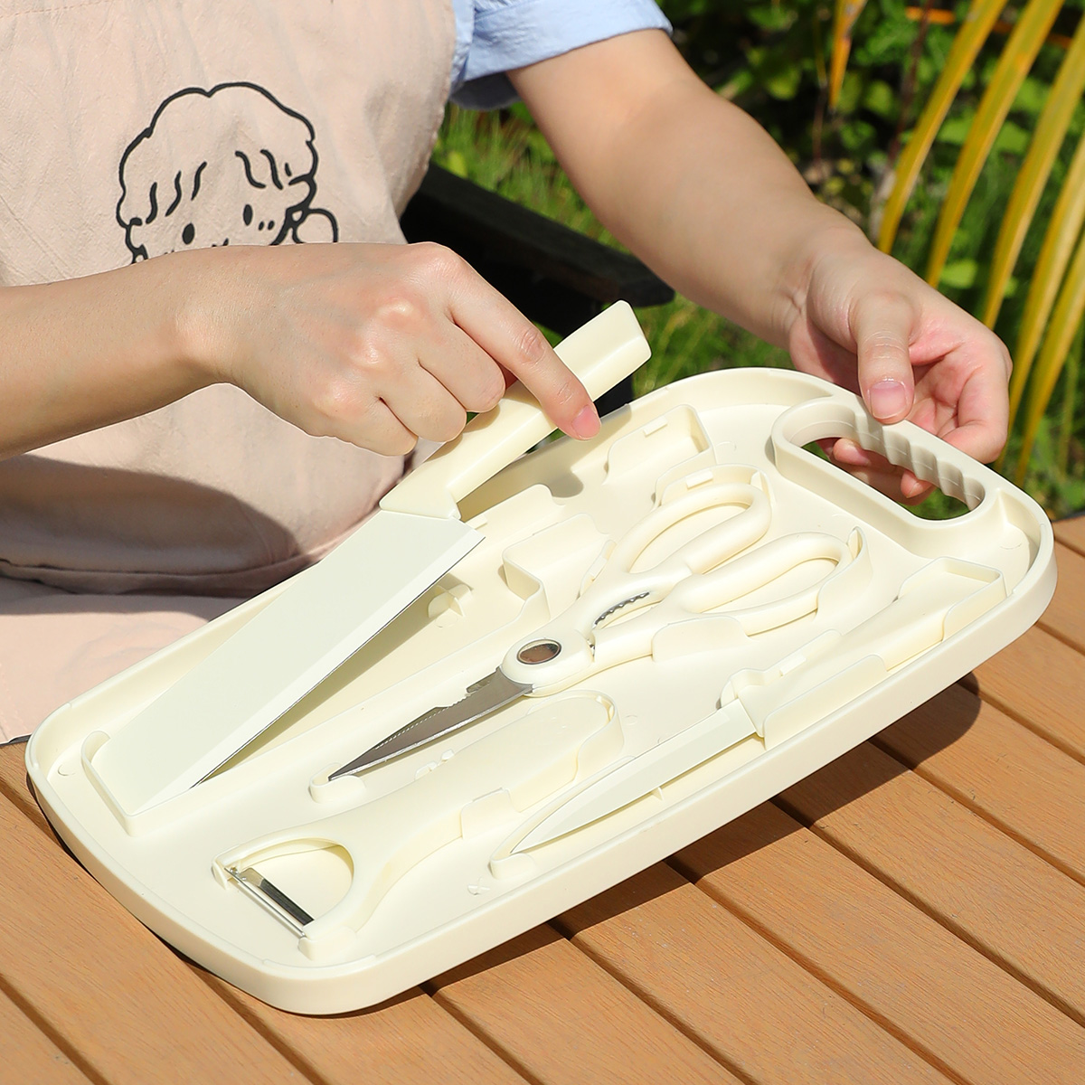 Portable Outdoor Picnic Set Kn - đánh giá và giá Camping Cooking Set Non Stick