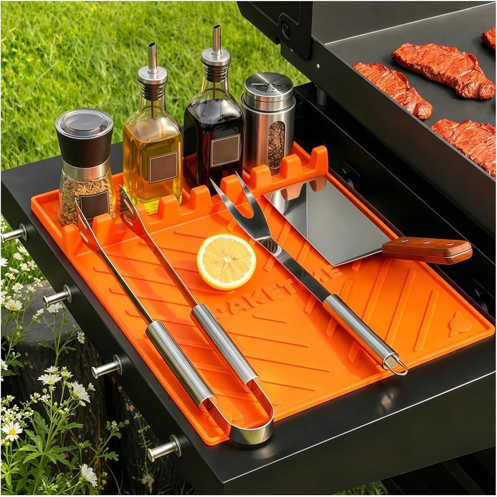 Silicone Grill Mats or Griddle - đánh giá và giá Camping Cooking Area