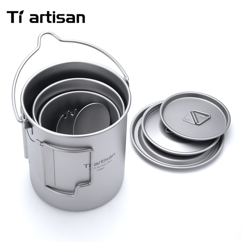 Tiartisan Pure Titanium Ultral - đánh giá và giá Camping Cooking Bundle