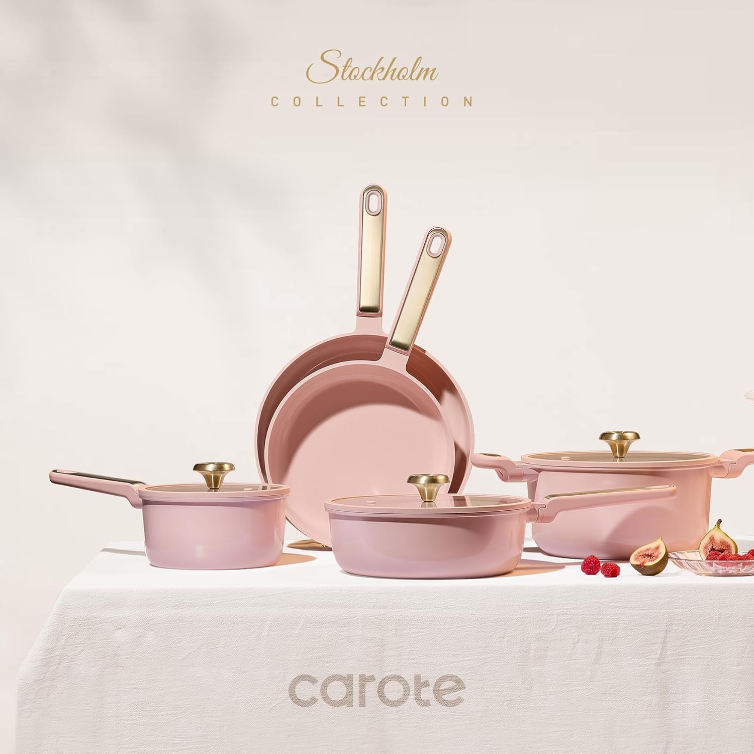 Nonstick Ceramic Cookware Set, - đánh giá và giá Camping Cooking Set Non Stick
