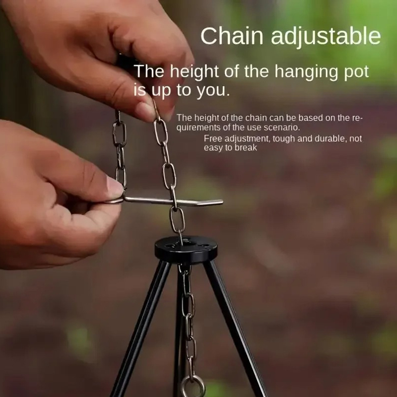 SSUNTAK Portable Detachable Ca - đánh giá và giá Camping Cooking Pot Tripod