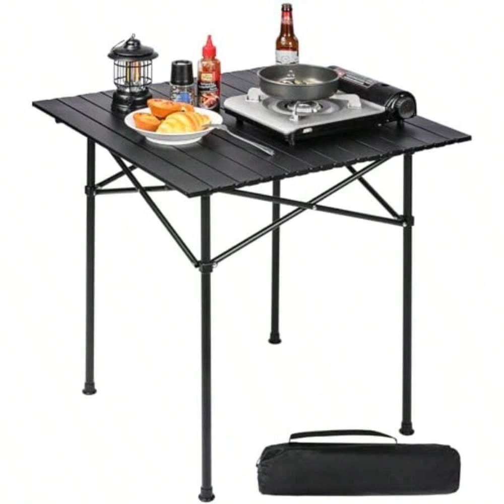 Roll Up Camping Table Folds Fl - đánh giá và giá Camping Cooking Requirements