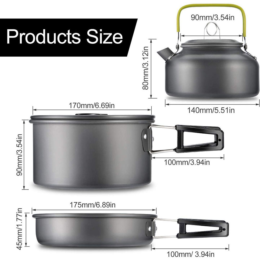 Outdoor Camping Cookware Set M - đánh giá và giá Camping Cooking Set
