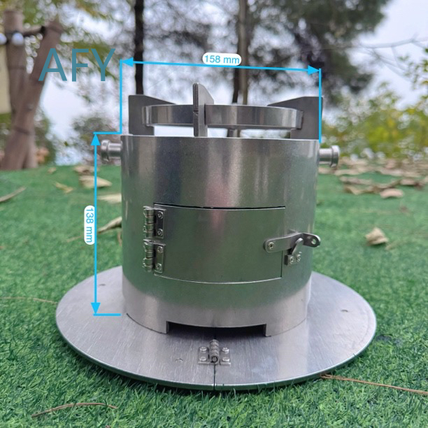 Portable Wood Gasifier Stove f - đánh giá và giá Camping Cooking Hot Plate