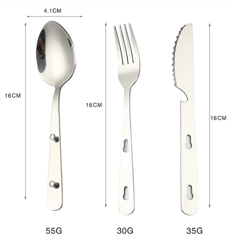 3pcs/set Portable Camping Cook - đánh giá và giá Quechua Camping Cooking Set