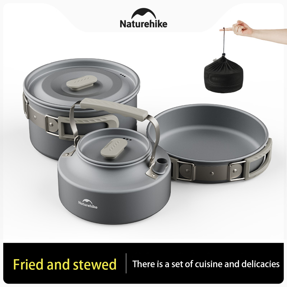 Naturehike Outdoor Pot Set,Cam - đánh giá và giá Camping Cooking Set