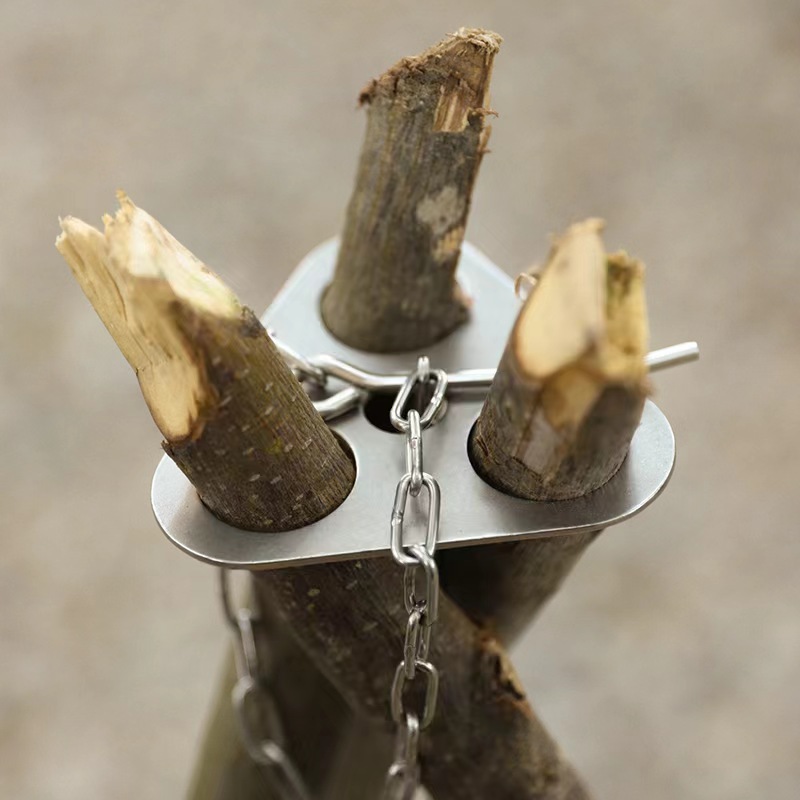 1pc Camping Tripod Iron Materi - đánh giá và giá Camping Cooking Pot Tripod