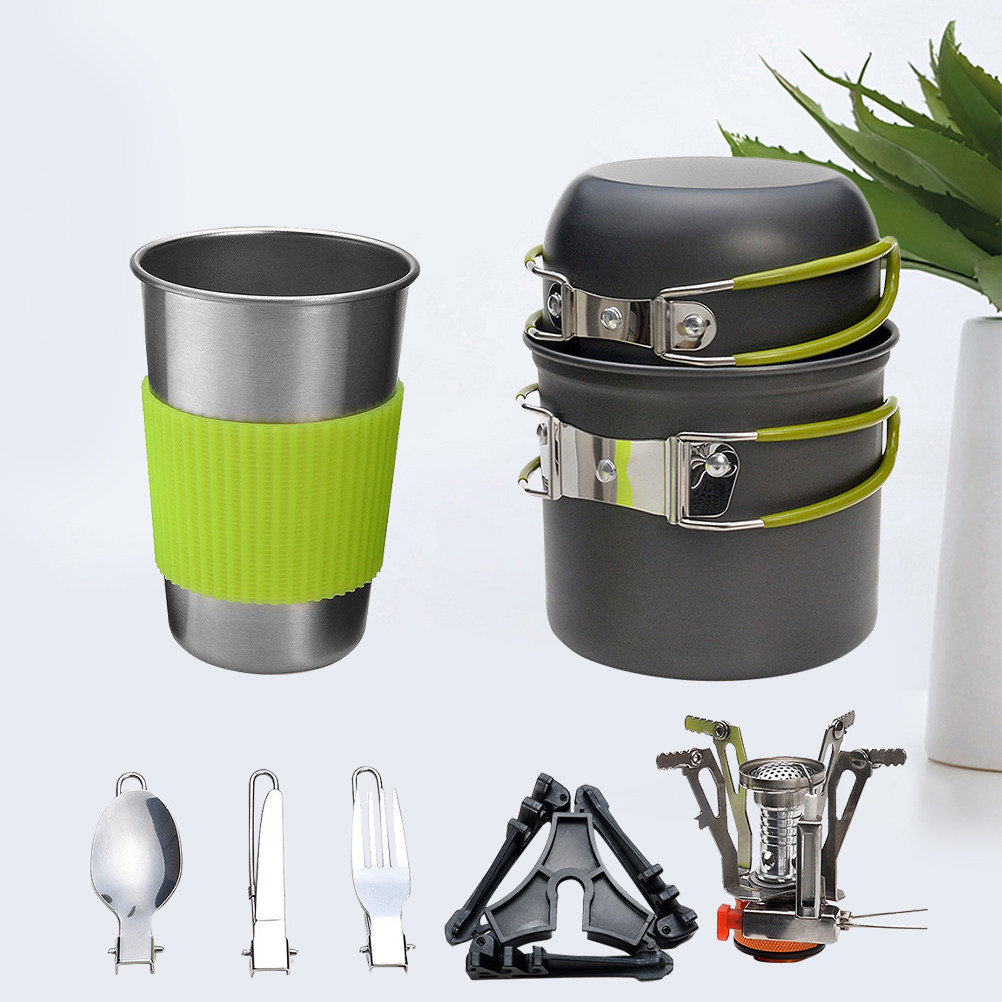Outdoor Camping Cookware Set L - đánh giá và giá Camping Cooking Set
