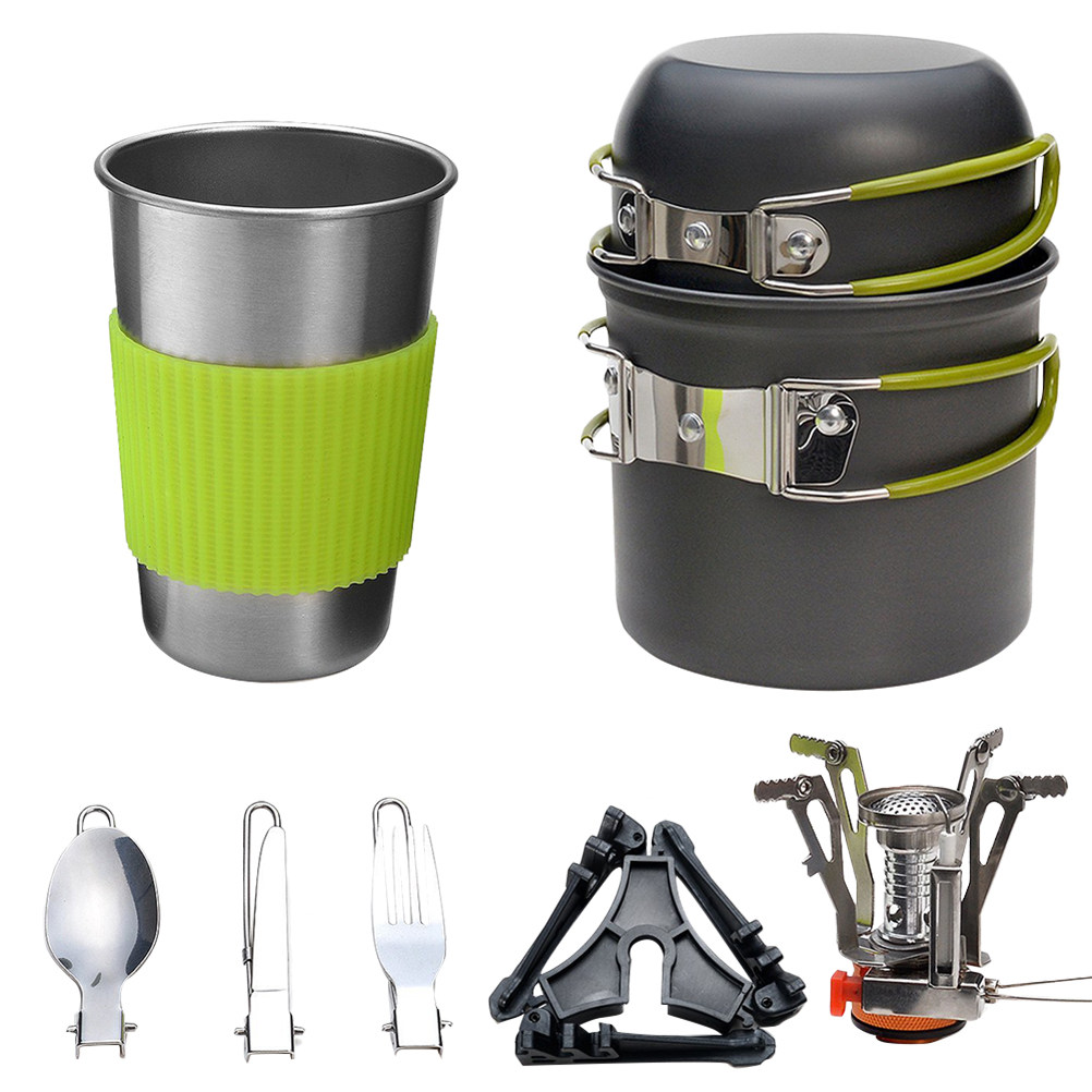 Outdoor Camping Cookware Set L - đánh giá và giá Camping Cooking Set