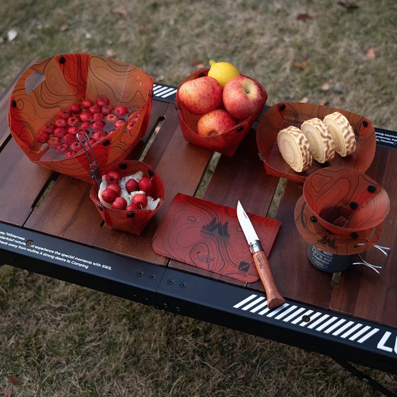 Foldable Camping Tableware Por - đánh giá và giá Camping Cooking Unit